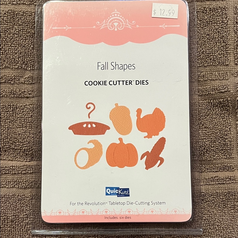 NEW Quickutz Fall Shapes Cookie Cutter Dies set of 6 Lifestyles Crafts